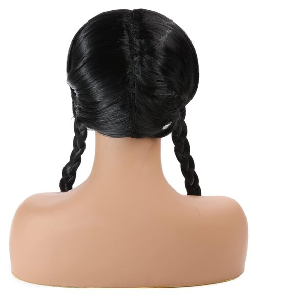 Long Black Braided Wig WEDNESDAY